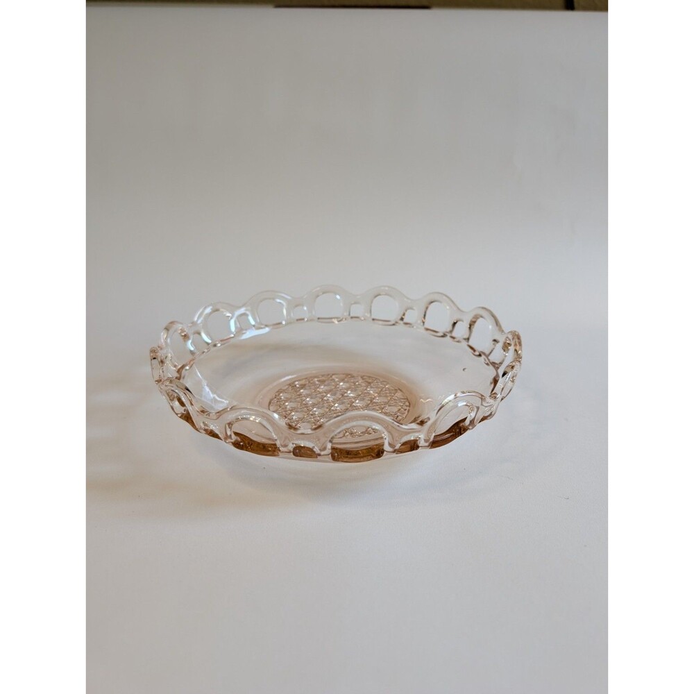 Vintage Pink Depression Glass 8" Serving Bowl